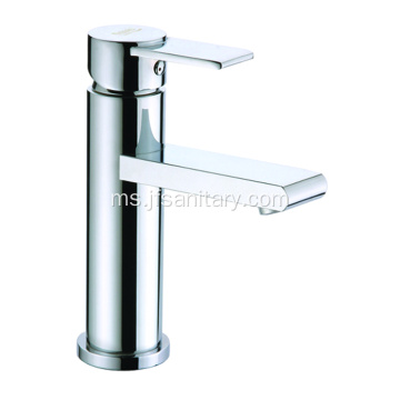 Round Brass Vanity Basin Faucet Set